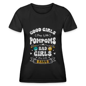 Billiard Billardkugel Hobby - Frauen Funktions-T-Shirt - Schwarz - Vorne - AI Model Female 172 light (172cm)