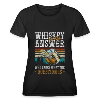 Rum Genießer Feiern Eiswürfel - Frauen Funktions-T-Shirt - Schwarz - Vorne - AI Model Female 172 light (172cm)