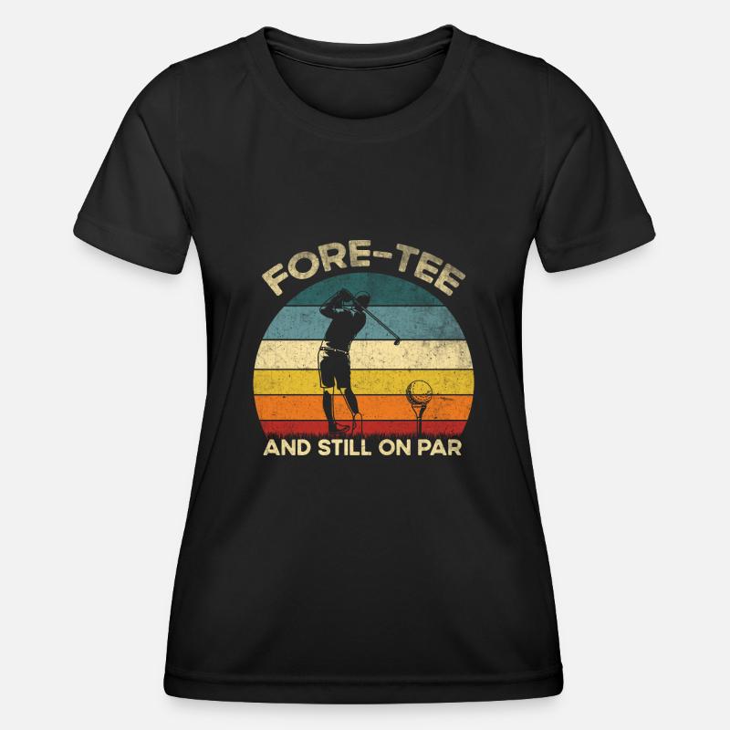 Vintgae front and still on par, 40th Bday P - Women's Functional T-Shirt - black