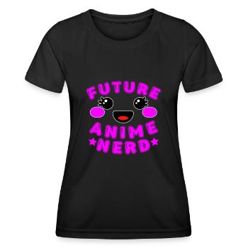 Cute Japanese Manga Women Girls Gift Otaku Kawaii - Frauen Funktions-T-Shirt - Schwarz - Vorne - AI Model Female 172 light (172cm)