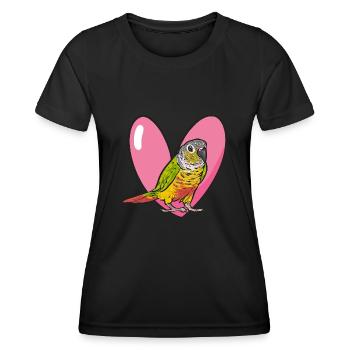 Molina Parakeet Parrot Bird Parakeet - Women's Functional T-Shirt - black - Front - AI Model Female 172 light (172cm)