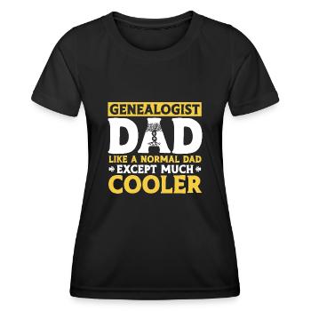 Genealogie Ahnenforschung Ahnenforscher - Frauen Funktions-T-Shirt - Schwarz - Vorne - AI Model Female 172 light (172cm)