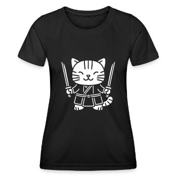 KENDO - T-shirt sport Femme - noir - Devant - AI Model Female 172 light (172cm)