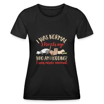 Frettchen Besitzer Frettchen - Frauen Funktions-T-Shirt - Schwarz - Vorne - AI Model Female 172 light (172cm)