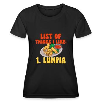 Lumpia Filipino Food Philippines - Women's Functional T-Shirt - black - Front - AI Model Female 172 light (172cm)