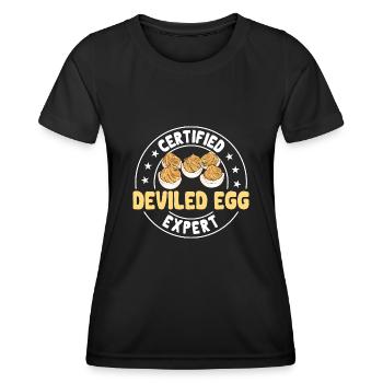 Stuffed Eggs Deviled Eggs - Women's Functional T-Shirt - black - Front - AI Model Female 172 light (172cm)