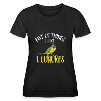 Molina Parakeet Parrot Bird Parakeet - Women's Functional T-Shirt - black - Front - AI Model Female 172 light (172cm)