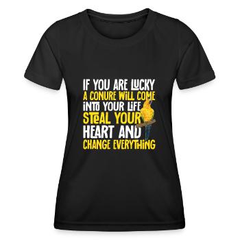 Parakeet, Parrot, Parakeet, Bird - Women's Functional T-Shirt - black - Front - AI Model Female 172 light (172cm)