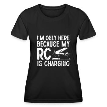 Remote Controlled Airplane Model Airplane - Women's Functional T-Shirt - black - Front - AI Model Female 172 light (172cm)