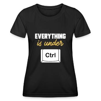 Cybersecurity Hackers IT Security - Women's Functional T-Shirt - black - Front - AI Model Female 172 light (172cm)