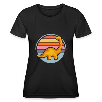 Dino Nuggets Dinosaur Chicken Nuggets - Women's Functional T-Shirt - black - Front - AI Model Female 172 light (172cm)