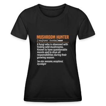 Cueillette de champignons Cueillette de champignons Cueillette de champignons - T-shirt sport Femme - noir - Devant - AI Model Female 172 light (172cm)