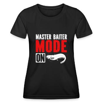 Pêche au poisson-chat Pêcheurs à la ligne - T-shirt sport Femme - noir - Devant - AI Model Female 172 light (172cm)