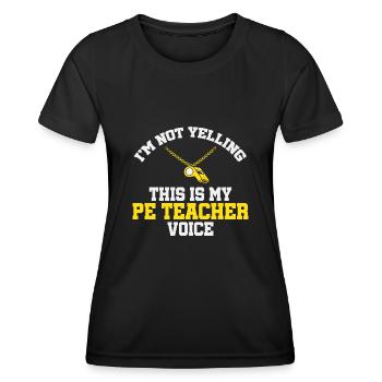 Physical Education Teacher Physical Education Teacher - Women's Functional T-Shirt - black - Front - AI Model Female 172 light (172cm)
