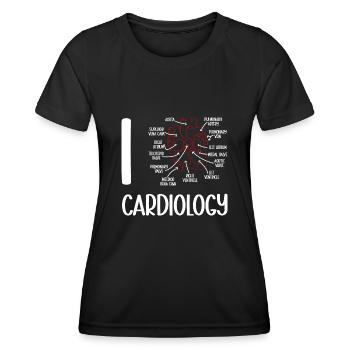 Kardiologie Krankenschwester Kardiologe - Frauen Funktions-T-Shirt - Schwarz - Vorne - AI Model Female 172 light (172cm)