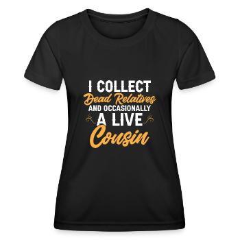 Genealogie Ahnenforschung Ahnenforscher - Frauen Funktions-T-Shirt - Schwarz - Vorne - AI Model Female 172 light (172cm)