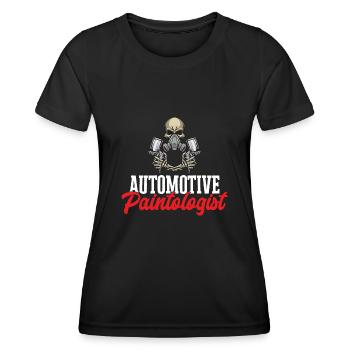 Body Painter Car Painter Painter - T-shirt sport Femme - noir - Devant - AI Model Female 172 light (172cm)