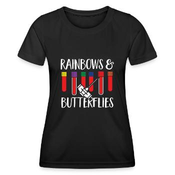 Phlebotomy Blood Draw Blood Nurse - Women's Functional T-Shirt - black - Front - AI Model Female 172 light (172cm)