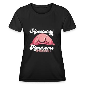 Blob fish - Women's Functional T-Shirt - black - Front - AI Model Female 172 light (172cm)