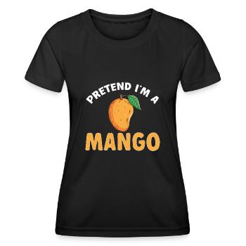 Mango Frucht Mango - Frauen Funktions-T-Shirt - Schwarz - Vorne - AI Model Female 172 light (172cm)