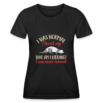 Ferret Owner Ferret - Women's Functional T-Shirt - black - Front - AI Model Female 172 light (172cm)