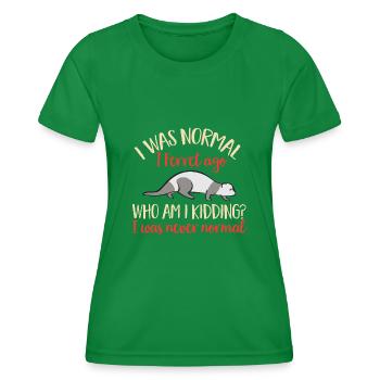Furet, propriétaire de furet - T-shirt sport Femme - vert - Devant - AI Model Female 172 dark (172cm)