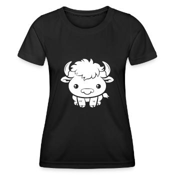Buffalo - Women's Functional T-Shirt - black - Front - AI Model Female 172 light (172cm)