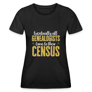 Genealogie Ahnenforschung Ahnenforscher - Frauen Funktions-T-Shirt - Schwarz - Vorne - AI Model Female 172 light (172cm)