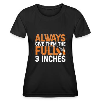Tir au piège Tir au pigeon en argile Skeet - T-shirt sport Femme - noir - Devant - AI Model Female 172 light (172cm)