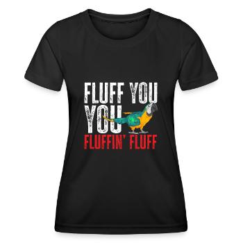 Yellow-breasted Macaw Parrot Blue And Yellow Macaw - Women's Functional T-Shirt - black - Front - AI Model Female 172 light (172cm)