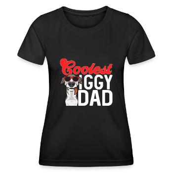 Italienischer Windspiel Windhund Hunde - Frauen Funktions-T-Shirt - Schwarz - Vorne - AI Model Female 172 light (172cm)