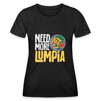 Lumpia Filipino Food Philippines - Women's Functional T-Shirt - black - Front - AI Model Female 172 light (172cm)
