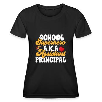 Deputy Principal - Women's Functional T-Shirt - black - Front - AI Model Female 172 light (172cm)