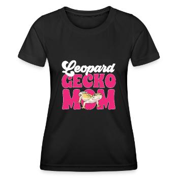 Leopard Gecko Reptile Pet Gecko - Women's Functional T-Shirt - black - Front - AI Model Female 172 light (172cm)