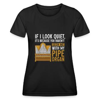 Orgelspieler Organist Kirchenorganist Orgel - Frauen Funktions-T-Shirt - Schwarz - Vorne - AI Model Female 172 light (172cm)