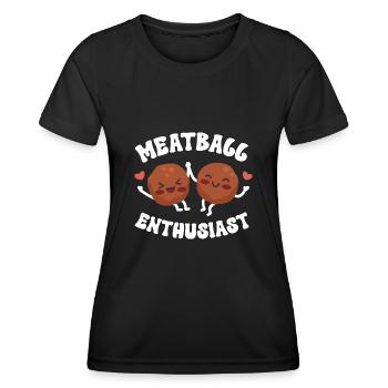 Meatballs Italy Italian Food - Women's Functional T-Shirt - black - Front - AI Model Female 172 light (172cm)