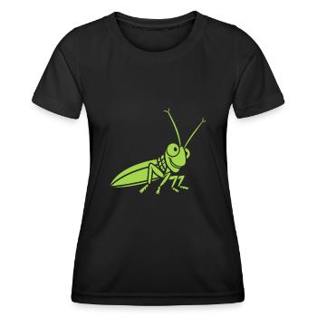 Heuschrecke - Frauen Funktions-T-Shirt - Schwarz - Vorne - AI Model Female 172 light (172cm)