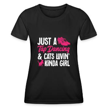 Tap Dance Teacher Tap Dancer Tap Dance - Women's Functional T-Shirt - black - Front - AI Model Female 172 light (172cm)