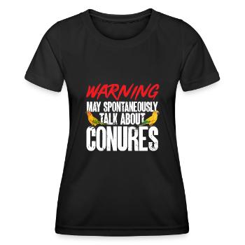 Parakeet, Parrot, Parakeet, Bird - Women's Functional T-Shirt - black - Front - AI Model Female 172 light (172cm)