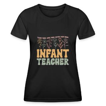 Kindergarten Teacher Daycare Center Educator - Women's Functional T-Shirt - black - Front - AI Model Female 172 light (172cm)