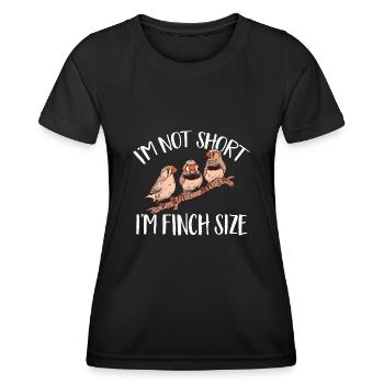 Zebra Finches Bird Zebra Finch - Women's Functional T-Shirt - black - Front - AI Model Female 172 light (172cm)
