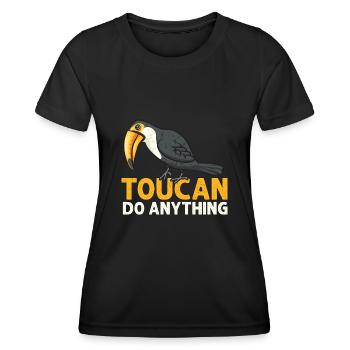Toucan Bird Rainforest - Women's Functional T-Shirt - black - Front - AI Model Female 172 light (172cm)