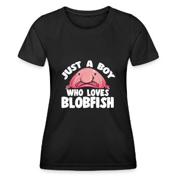 Blob fish - Women's Functional T-Shirt - black - Front - AI Model Female 172 light (172cm)