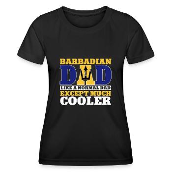 Drapeau de la Barbade Bayan barbadien - T-shirt sport Femme - noir - Devant - AI Model Female 172 light (172cm)