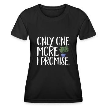 Monstera Deliciosa Albo Plante d’intérieur botanique - T-shirt sport Femme - noir - Devant - AI Model Female 172 light (172cm)