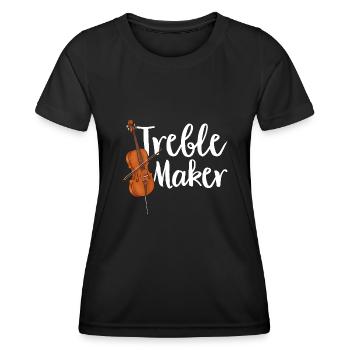 Cello Player Cellist Musician Cello - Women's Functional T-Shirt - black - Front - AI Model Female 172 light (172cm)