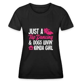Tap Dance Teacher Tap Dancer Tap Dance - Women's Functional T-Shirt - black - Front - AI Model Female 172 light (172cm)