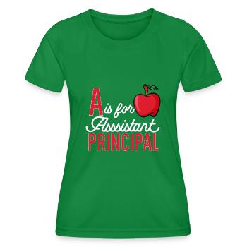 Directeur adjoint - T-shirt sport Femme - vert - Devant - AI Model Female 172 dark (172cm)