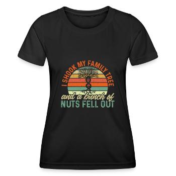Généalogie Généalogie Généalogiste - T-shirt sport Femme - noir - Devant - AI Model Female 172 light (172cm)