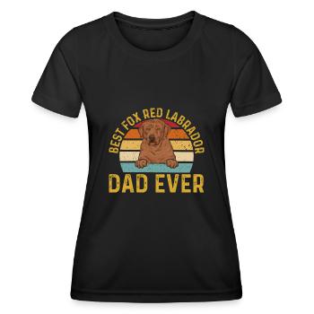 Foxred Labrador Fox Red Labrador Retriever - Women's Functional T-Shirt - black - Front - AI Model Female 172 light (172cm)